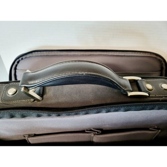 KENNETH COLE REACTION Laptop Bag Briefcase Black - Picture 6 of 7